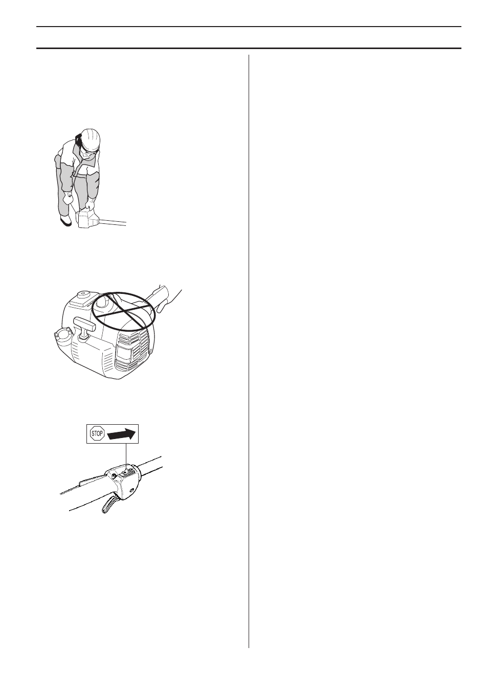 Stopping, Starting and stopping | Husqvarna 326ES User Manual | Page 17 / 32