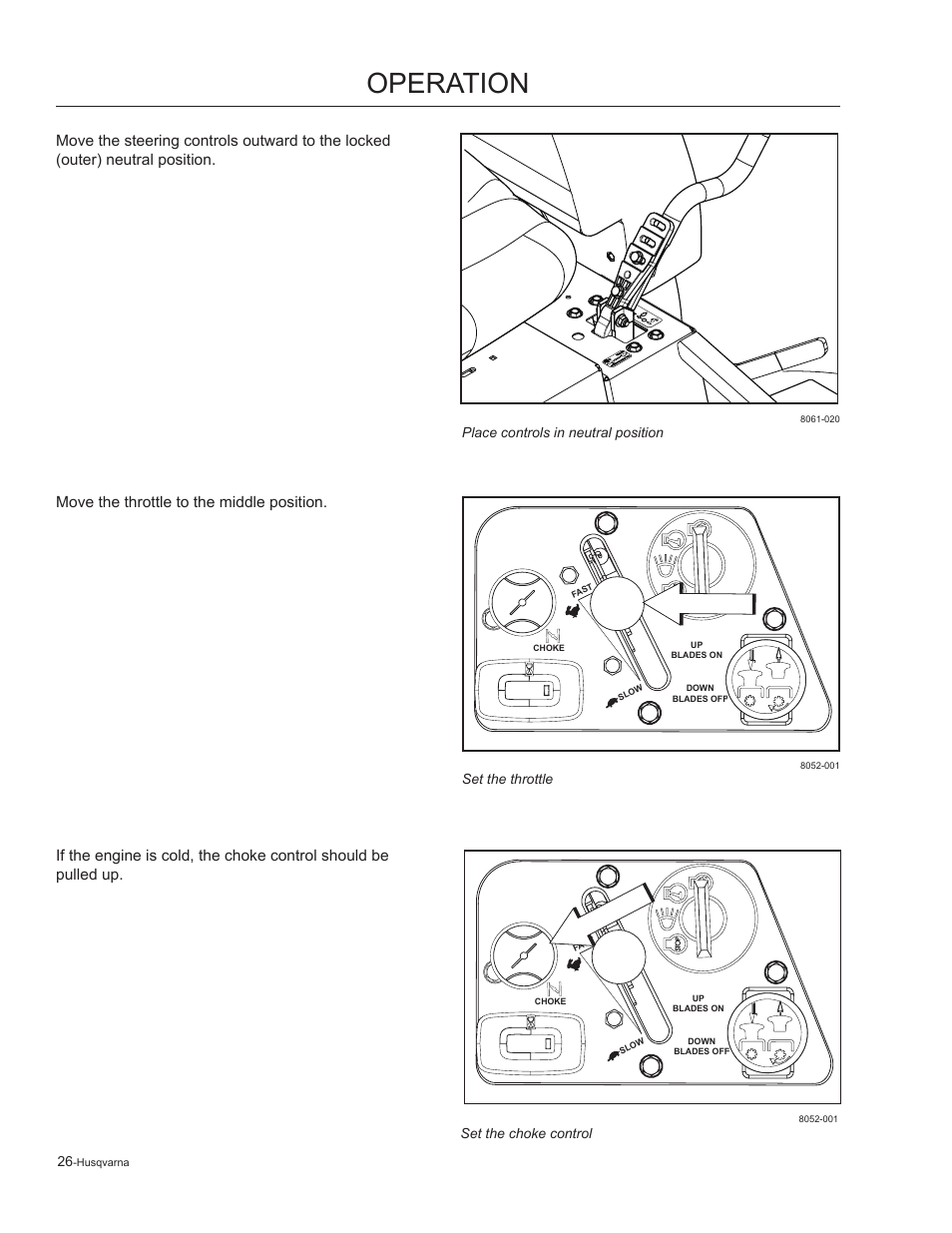 Operation | Husqvarna 965881201 User Manual | Page 26 / 76
