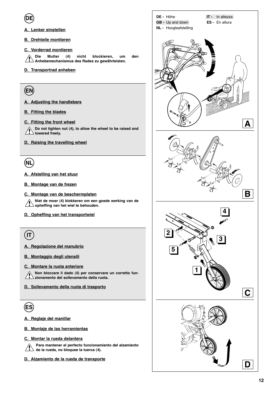 Ab c d | Husqvarna T 55R User Manual | Page 13 / 21