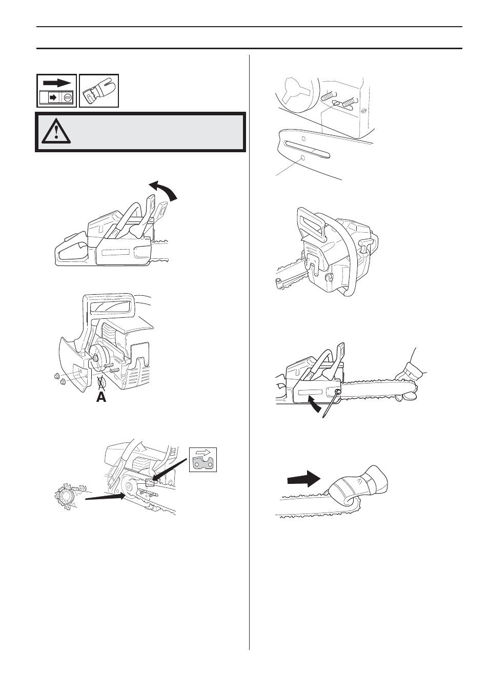 Fitting the bar and chain, Assembly | Husqvarna 1151338-95 User Manual | Page 17 / 44
