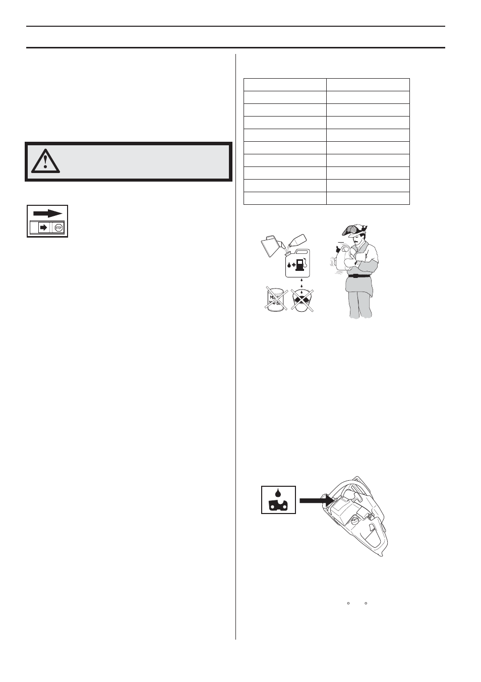 Fuel, Gasoline, Two-stroke oil | Mixing, Chain oil, Fuel handling | Husqvarna 1151338-95 User Manual | Page 18 / 44