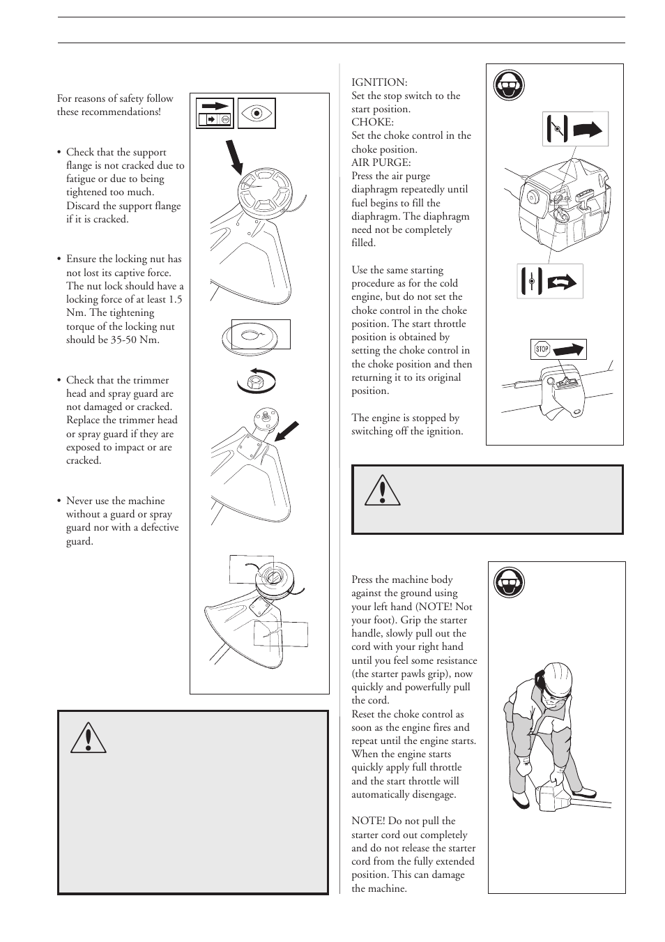 Start and stop | Husqvarna 227L/LD User Manual | Page 15 / 24