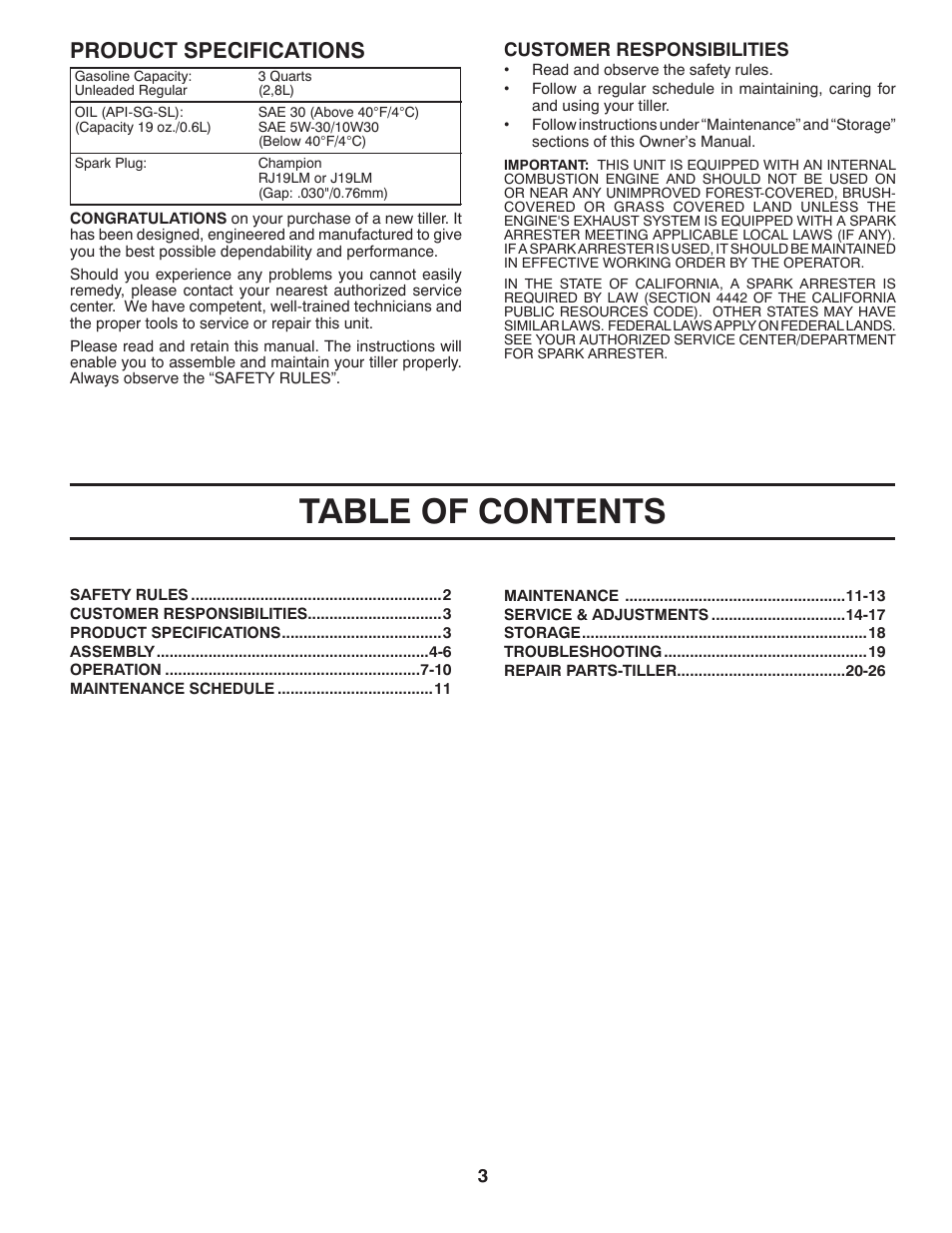Husqvarna 650RTT User Manual | Page 3 / 28