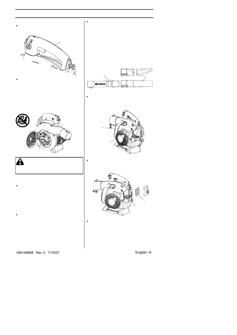 Description, Warning | Husqvarna 125B User Manual | Page 9 / 47