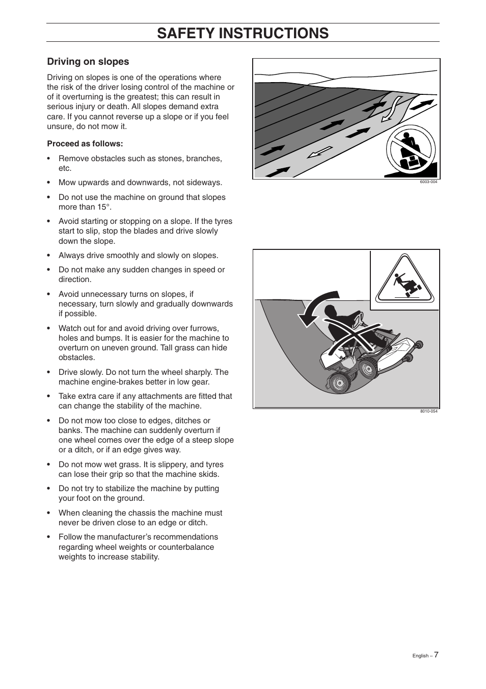 Safety instructions | Husqvarna 16 User Manual | Page 9 / 52