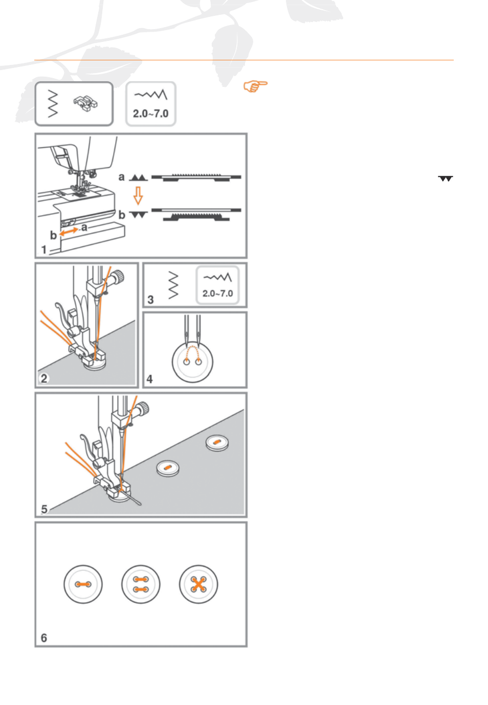 Button sewing | Husqvarna HUSKYSTAN C20 User Manual | Page 42 / 72