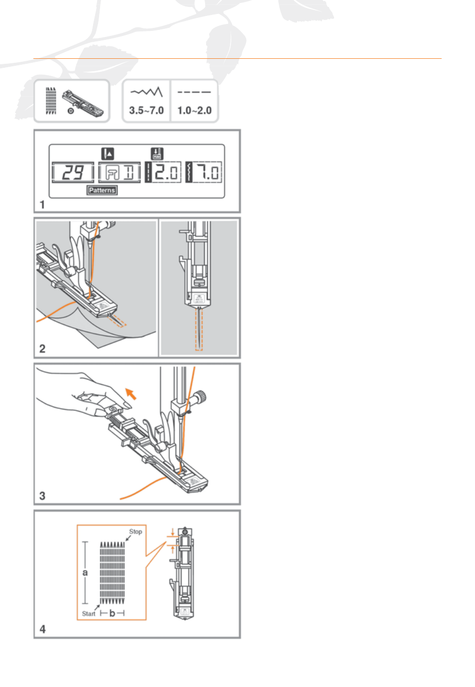 Darning stitch | Husqvarna HUSKYSTAN C20 User Manual | Page 48 / 72