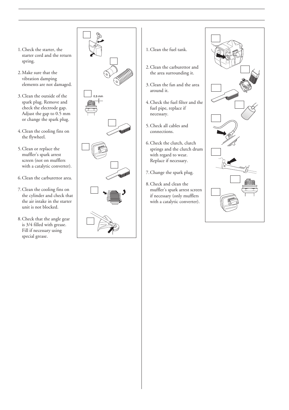 Maintenance | Husqvarna 240L User Manual | Page 20 / 24