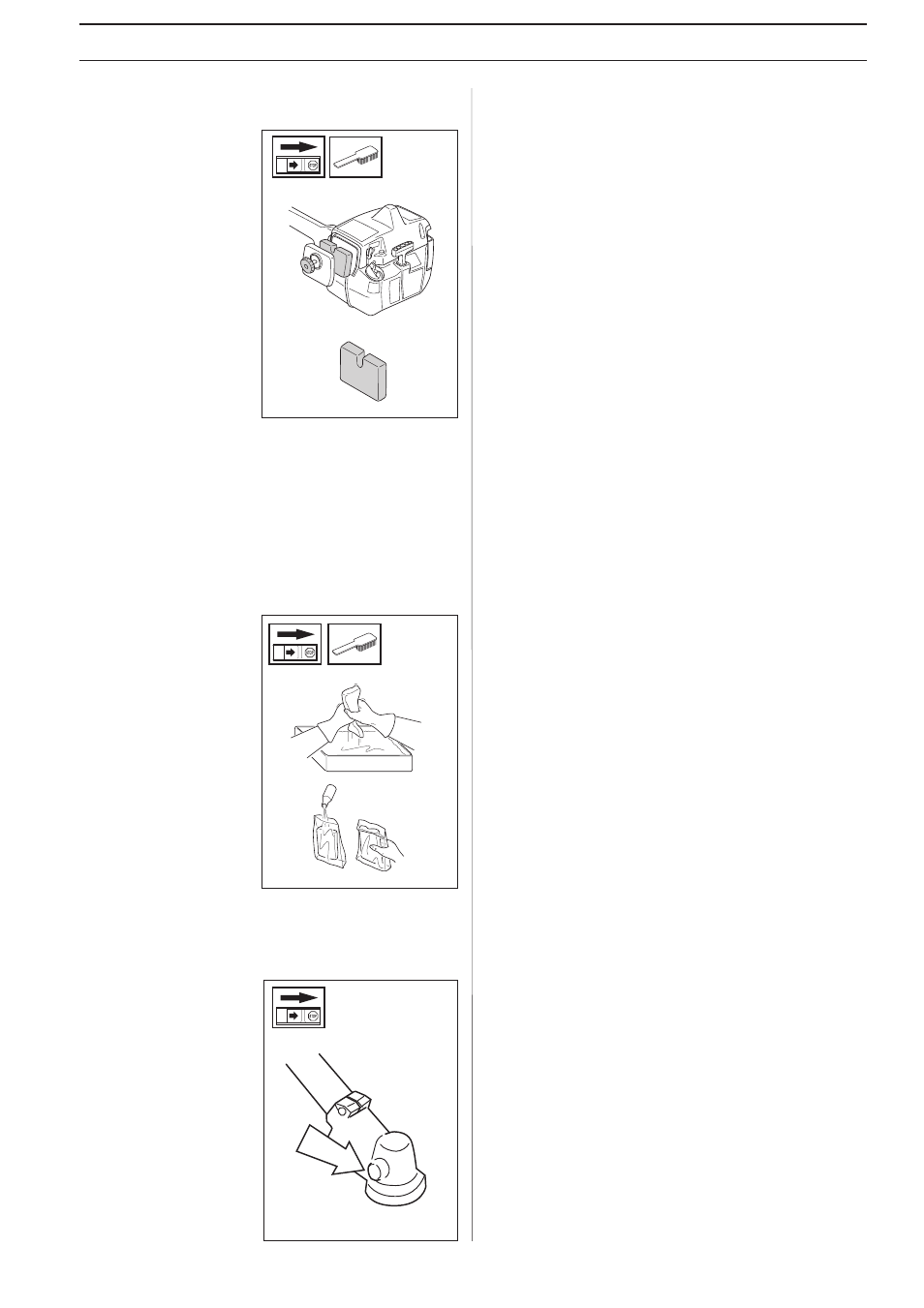 Maintenance schedule, Maintenance, Angle gear | Air filter | Husqvarna 227RJ User Manual | Page 21 / 36