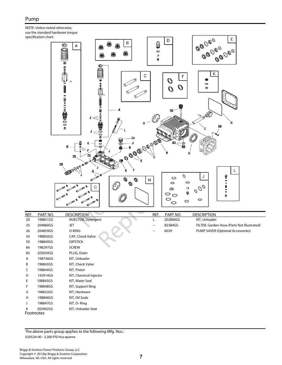 Not for reproduction | Husqvarna Pressure Washer 020524-00 3 User Manual | Page 6 / 8
