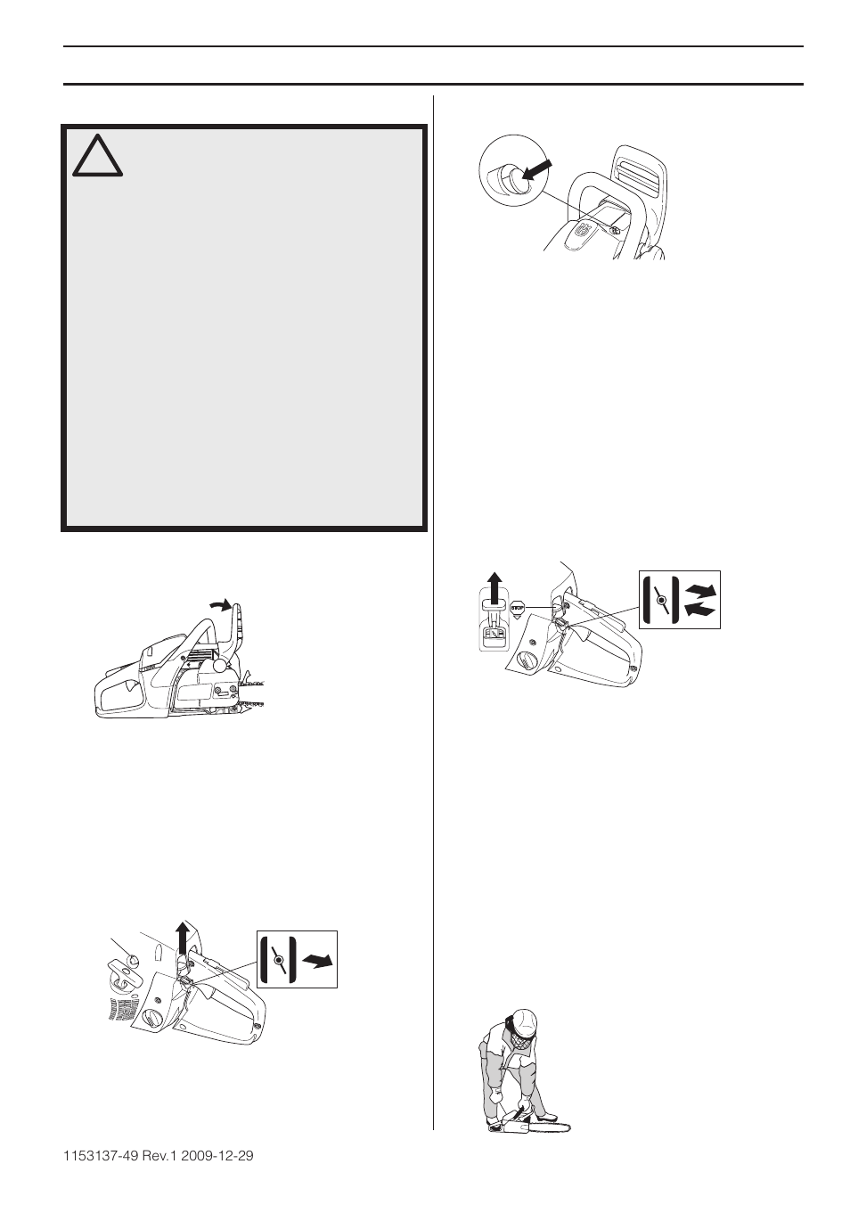 Arranque y parada, Motor frío, Motor caliente | Husqvarna 460 Rancher User Manual | Page 107 / 132