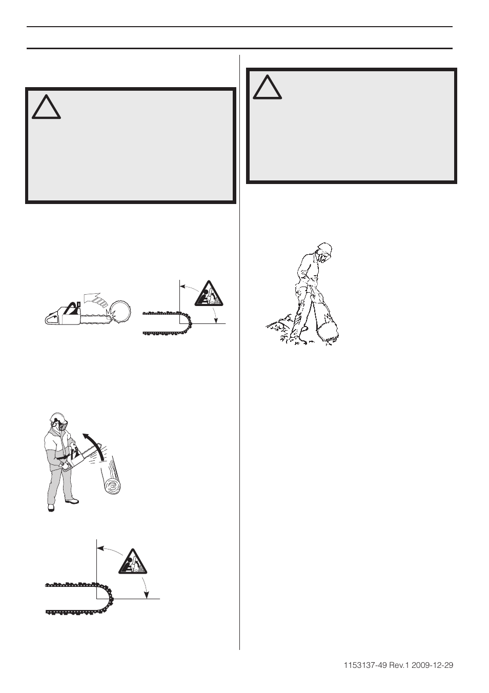 Medidas preventivas de las reculadas, Qué es la reculada, Tecnica de trabajo | Husqvarna 460 Rancher User Manual | Page 116 / 132