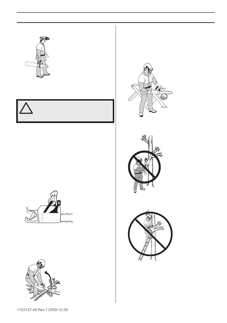 General rules, Working techniques | Husqvarna 460 Rancher User Manual | Page 25 / 132