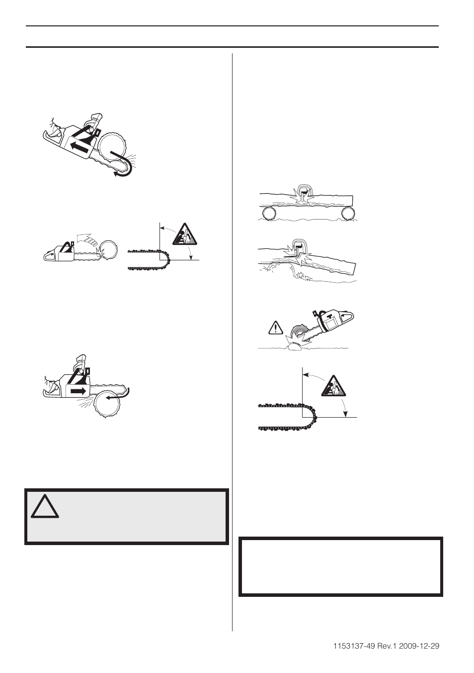 Basic cutting technique, Working techniques | Husqvarna 460 Rancher User Manual | Page 26 / 132