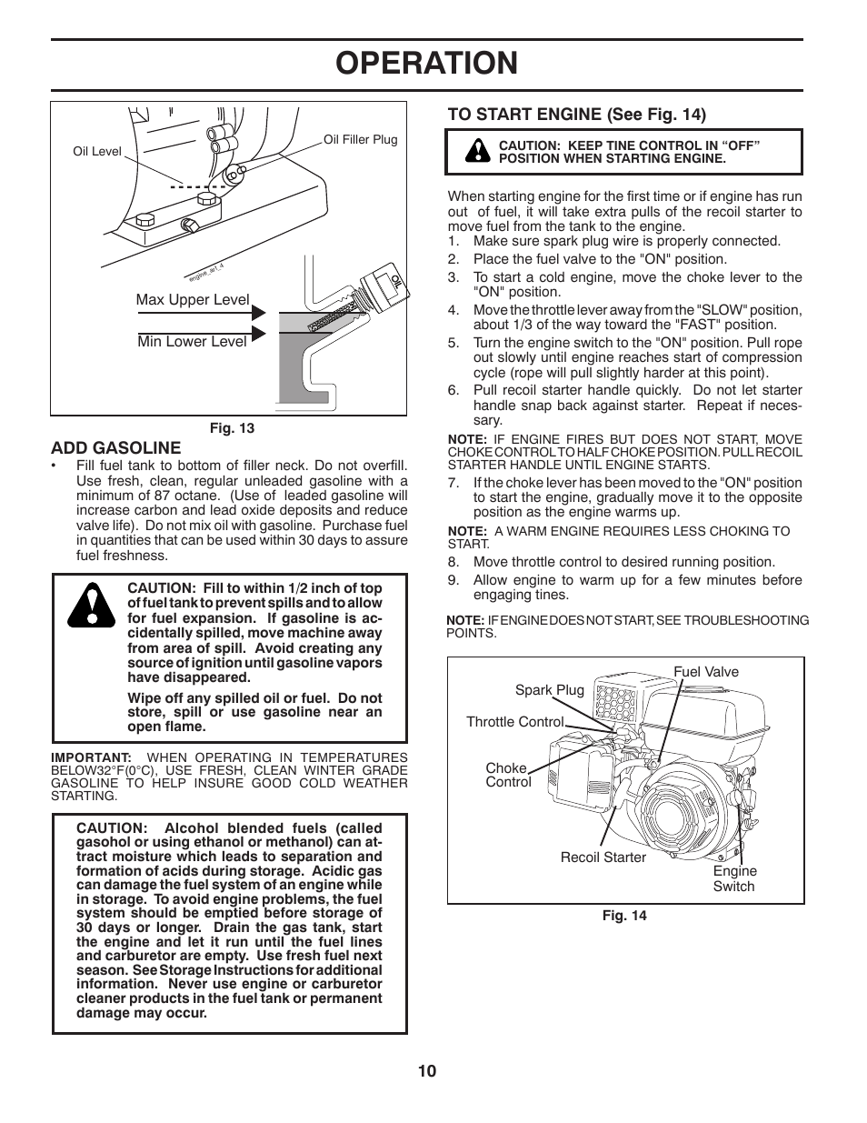 Operation | Husqvarna DRT900 User Manual | Page 10 / 29