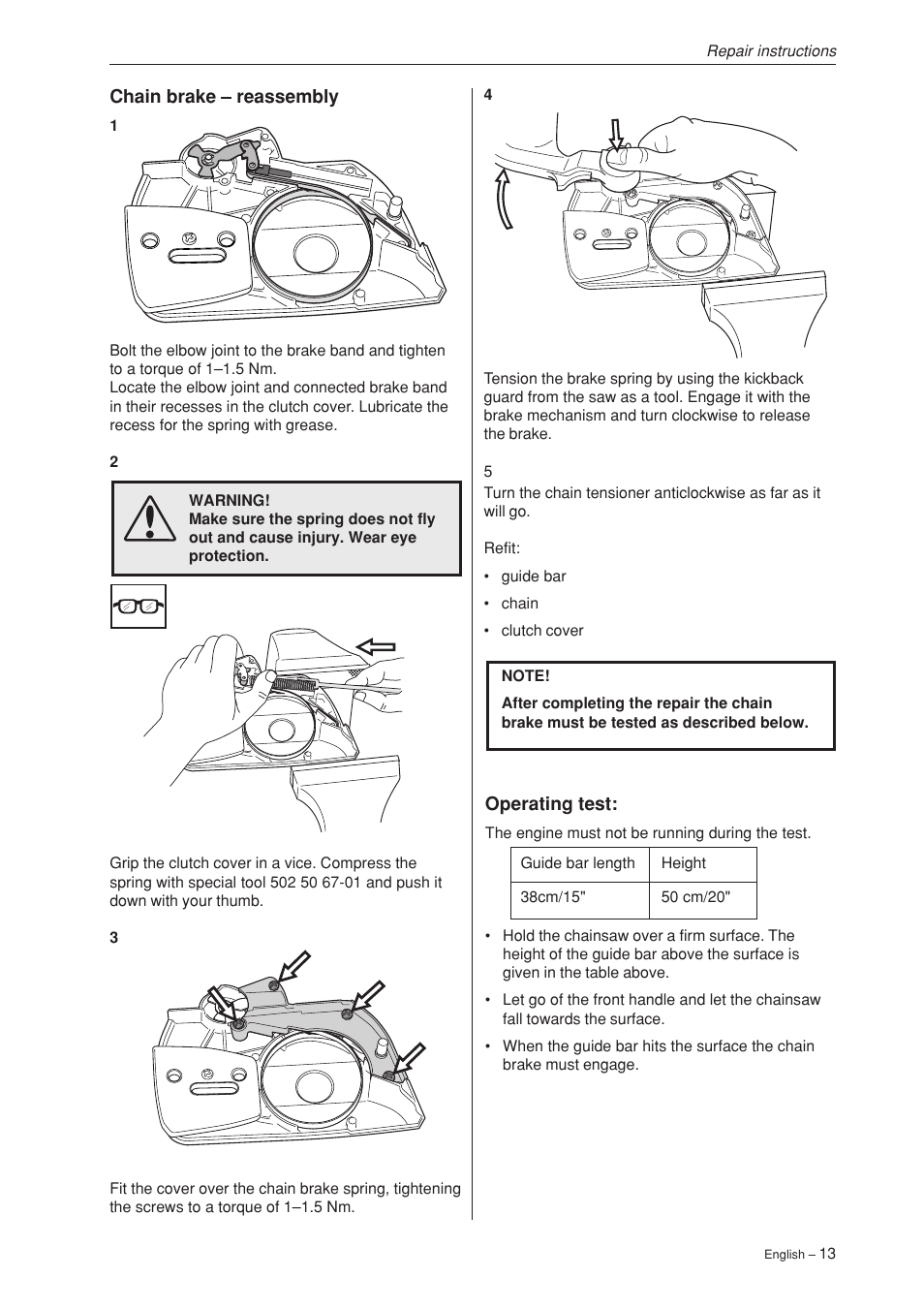 Husqvarna 340 User Manual | Page 14 / 52