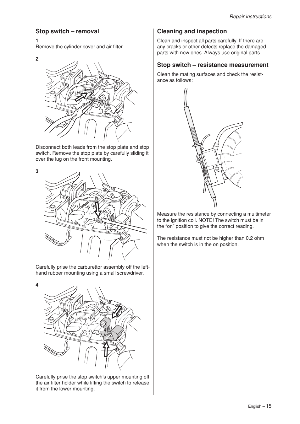 Husqvarna 340 User Manual | Page 16 / 52