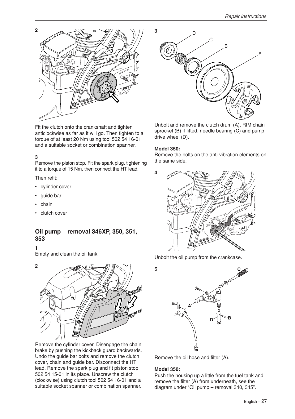 Husqvarna 340 User Manual | Page 28 / 52
