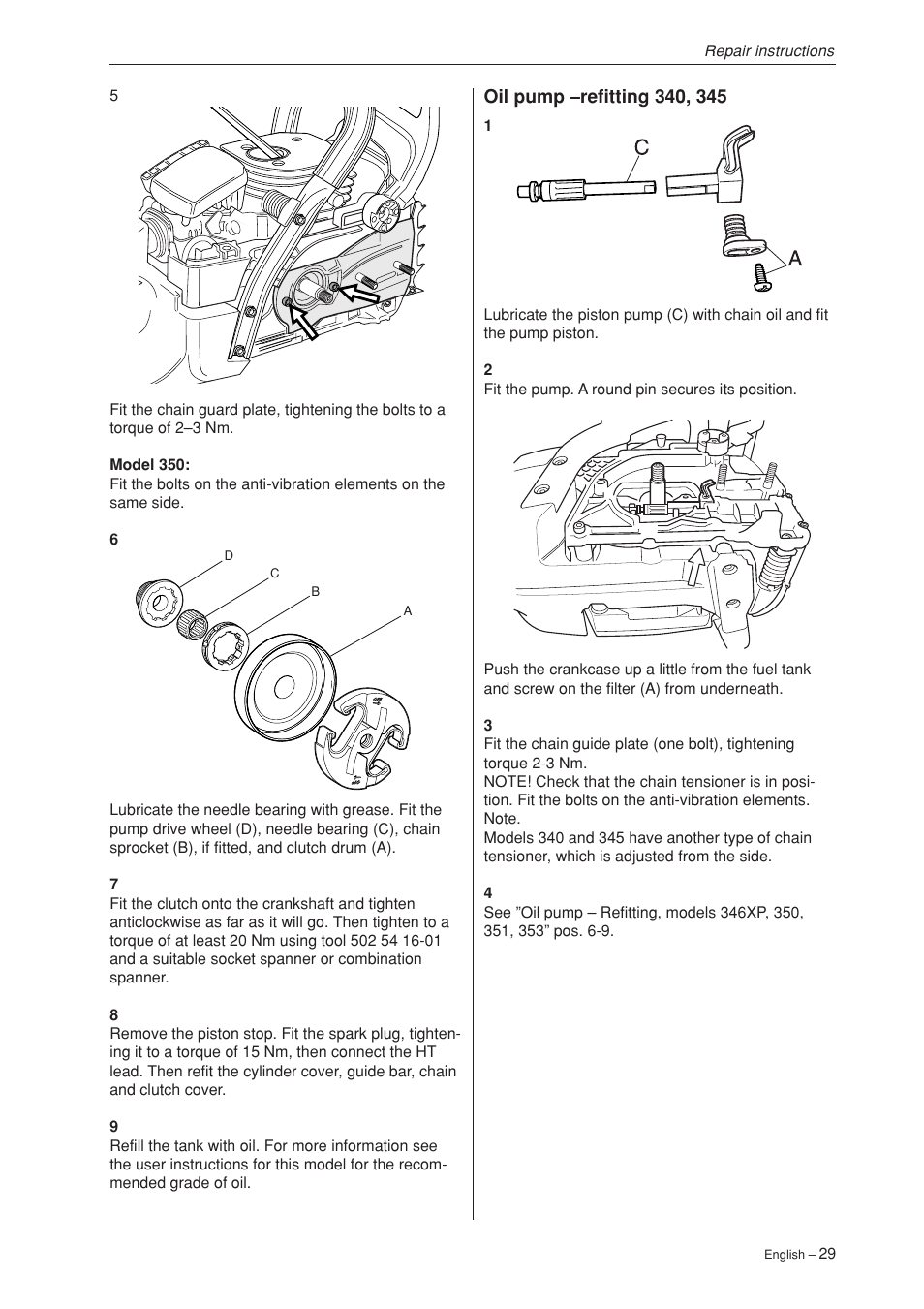 Husqvarna 340 User Manual | Page 30 / 52