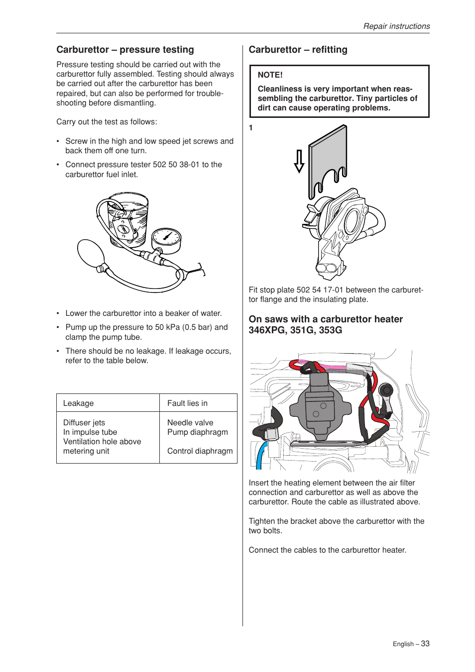 Husqvarna 340 User Manual | Page 34 / 52