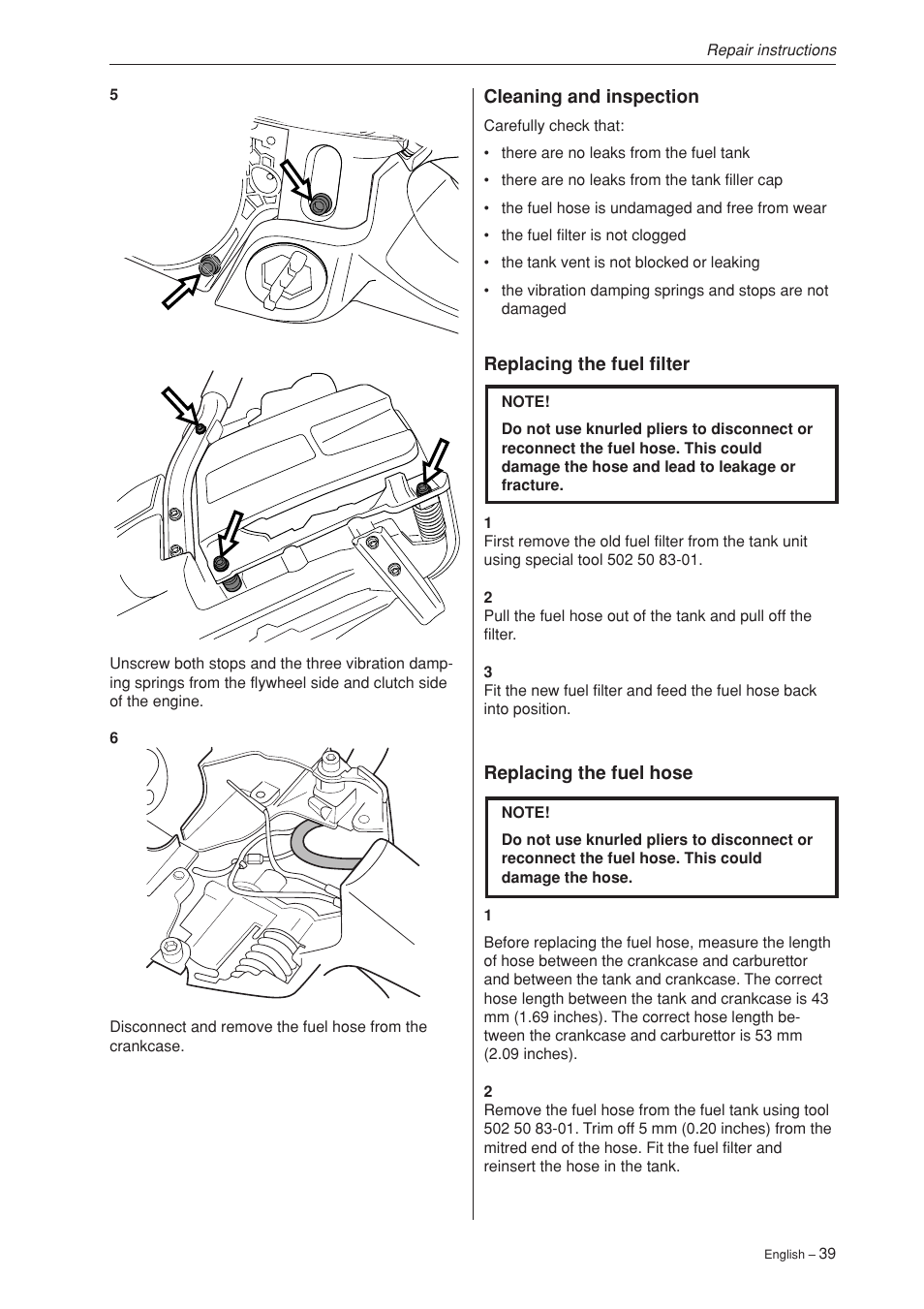 Husqvarna 340 User Manual | Page 40 / 52