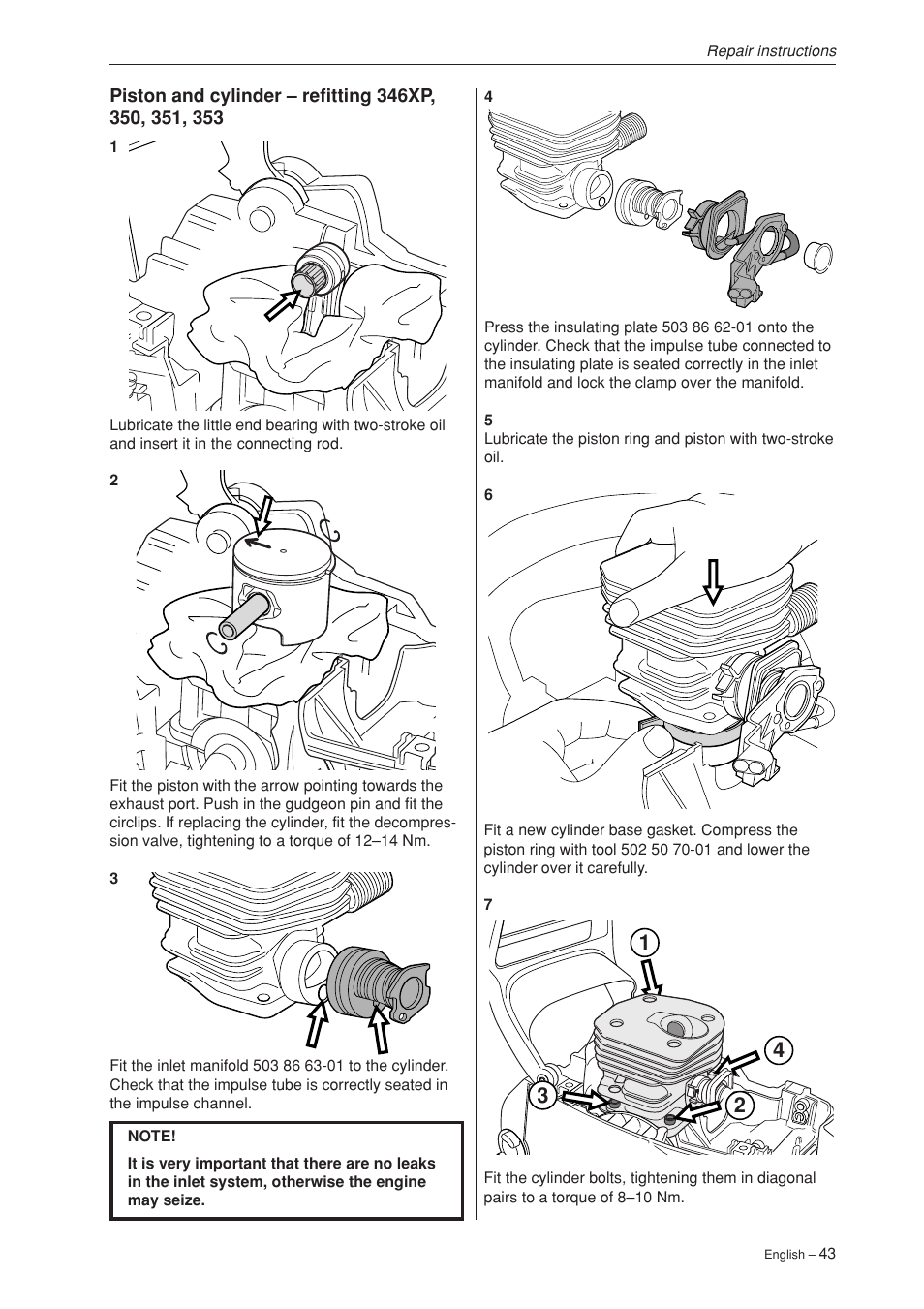 Husqvarna 340 User Manual | Page 44 / 52
