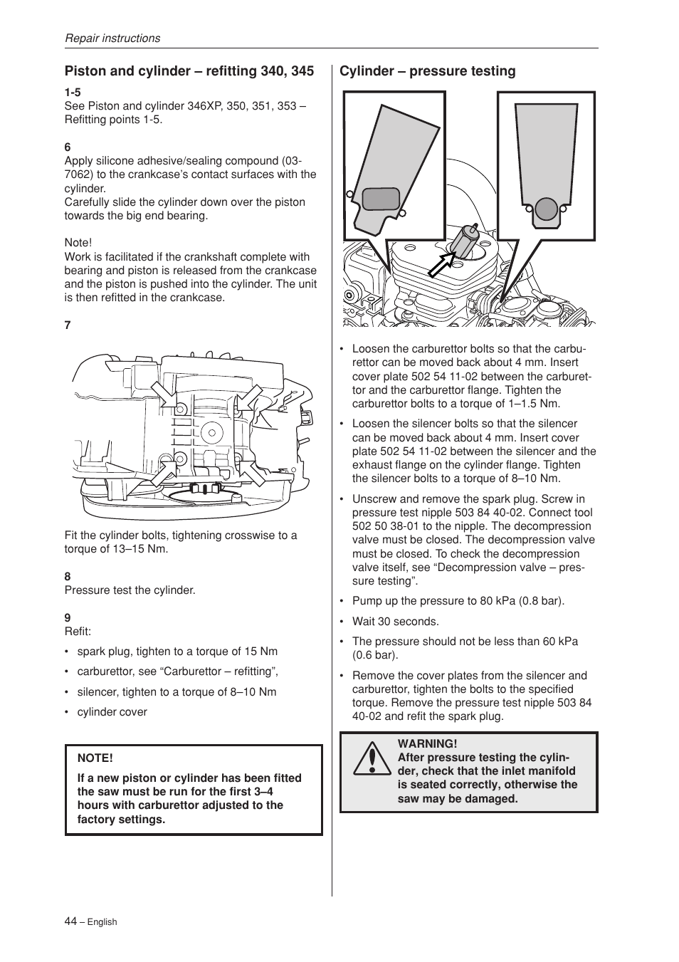 Husqvarna 340 User Manual | Page 45 / 52