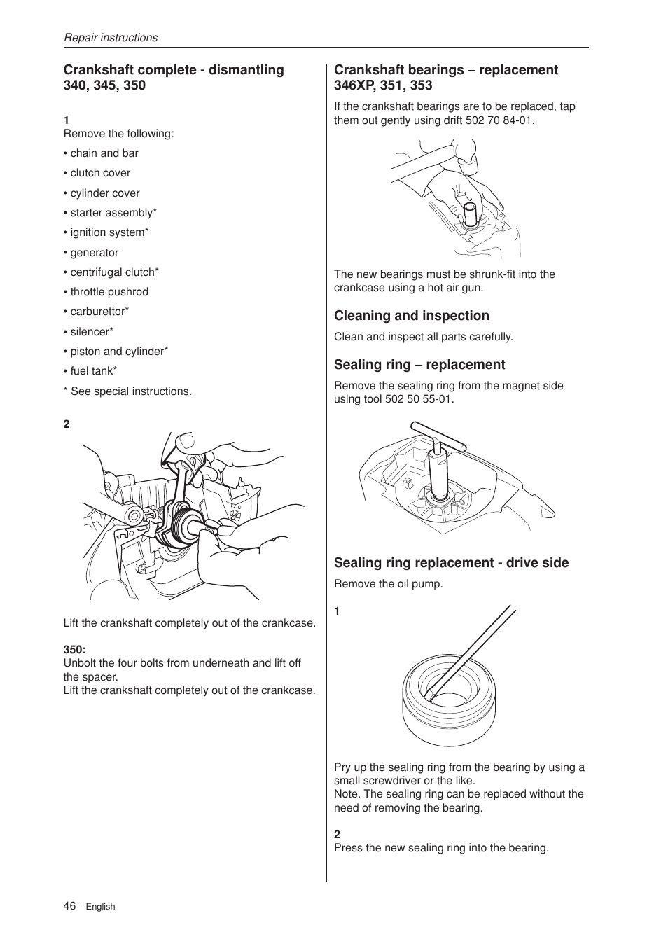 Husqvarna 340 User Manual | Page 47 / 52