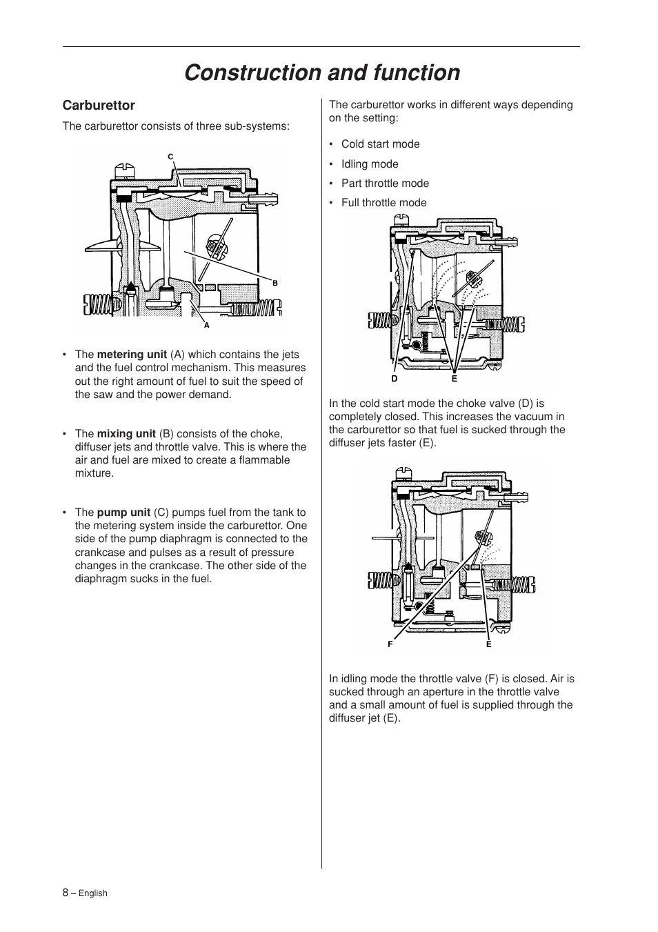 Construction and function | Husqvarna 340 User Manual | Page 9 / 52