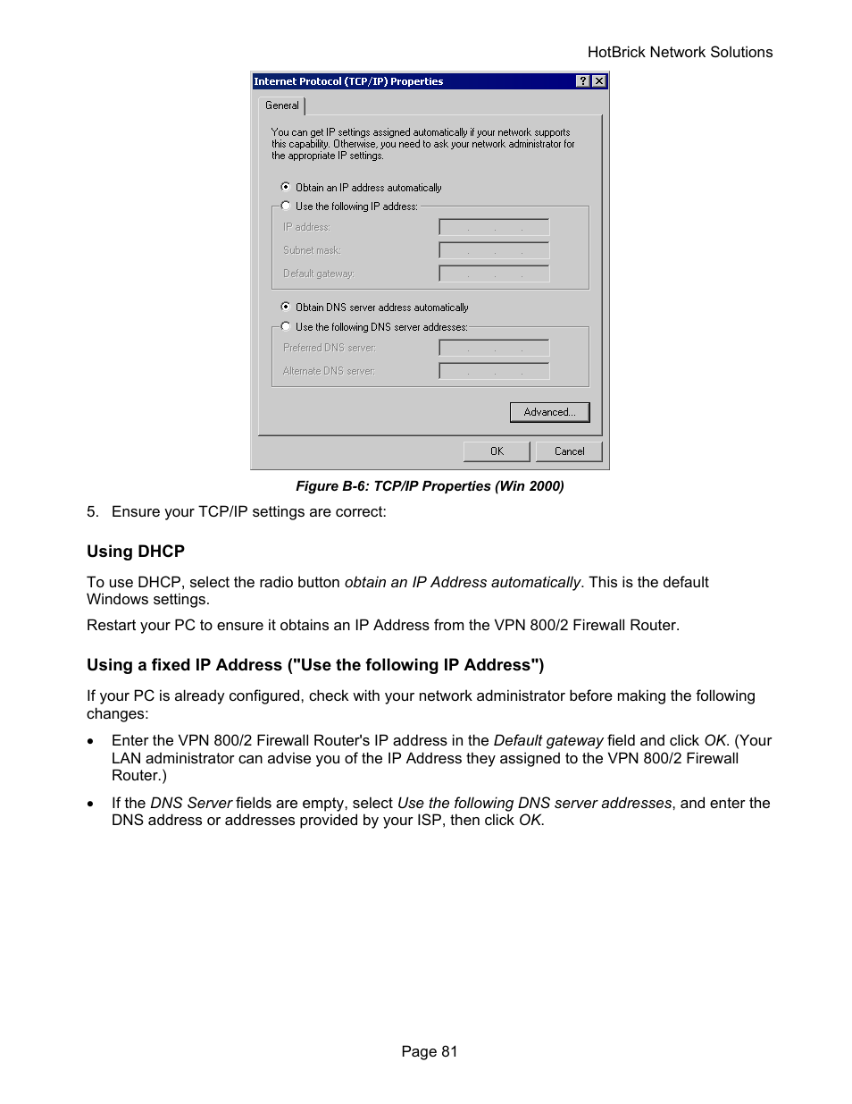 HotBrick VPN 800 User Manual | Page 85 / 89