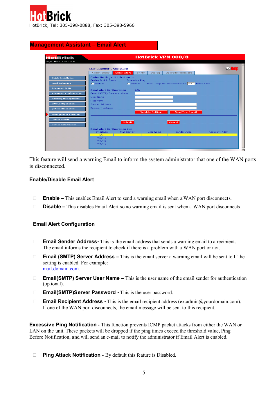 HotBrick VPN 800/8 F User Manual | Page 59 / 77