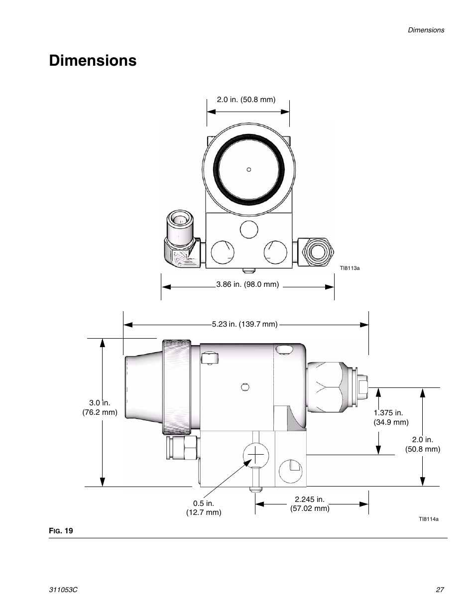 Dimensions | HP 288048 User Manual | Page 27 / 30