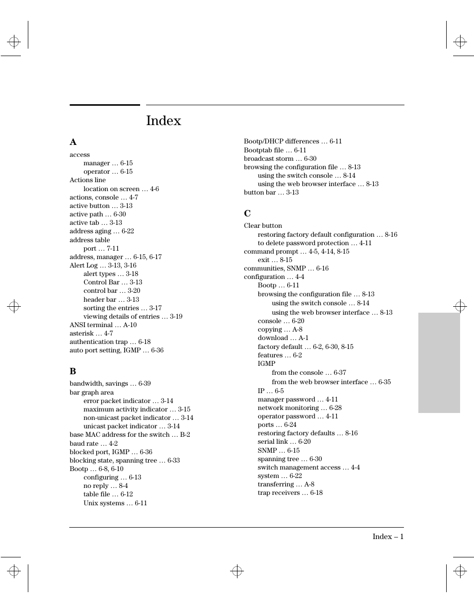 Index | HP 212M User Manual | Page 157 / 166