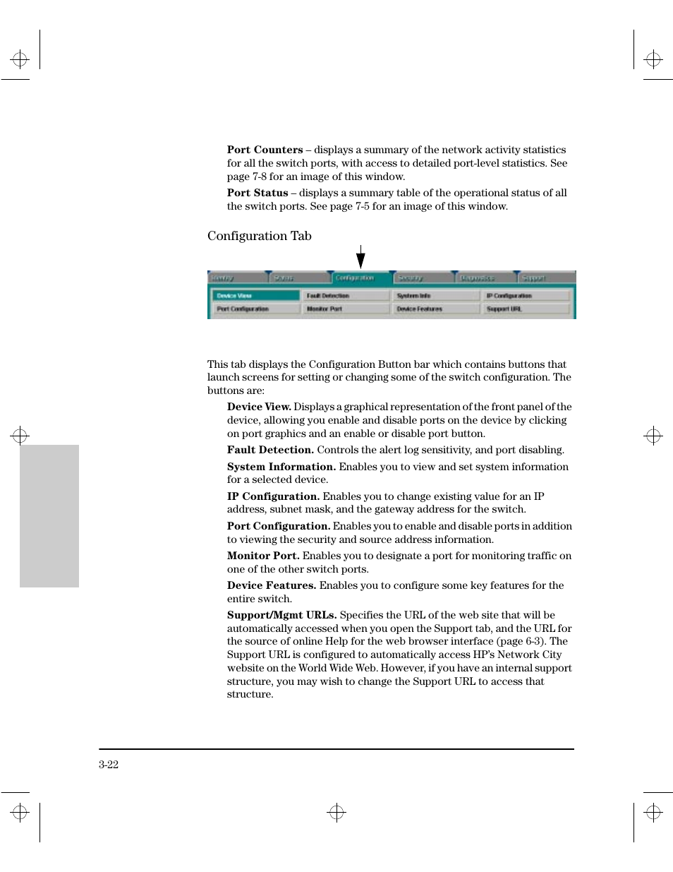 Configuration tab | HP 212M User Manual | Page 42 / 166