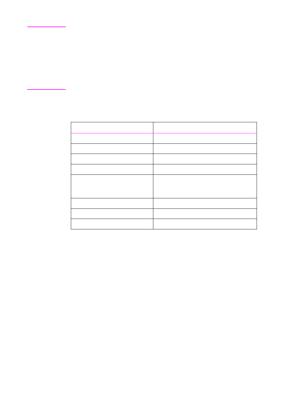 Paper specifications | HP 2100 M  EN User Manual | Page 155 / 184
