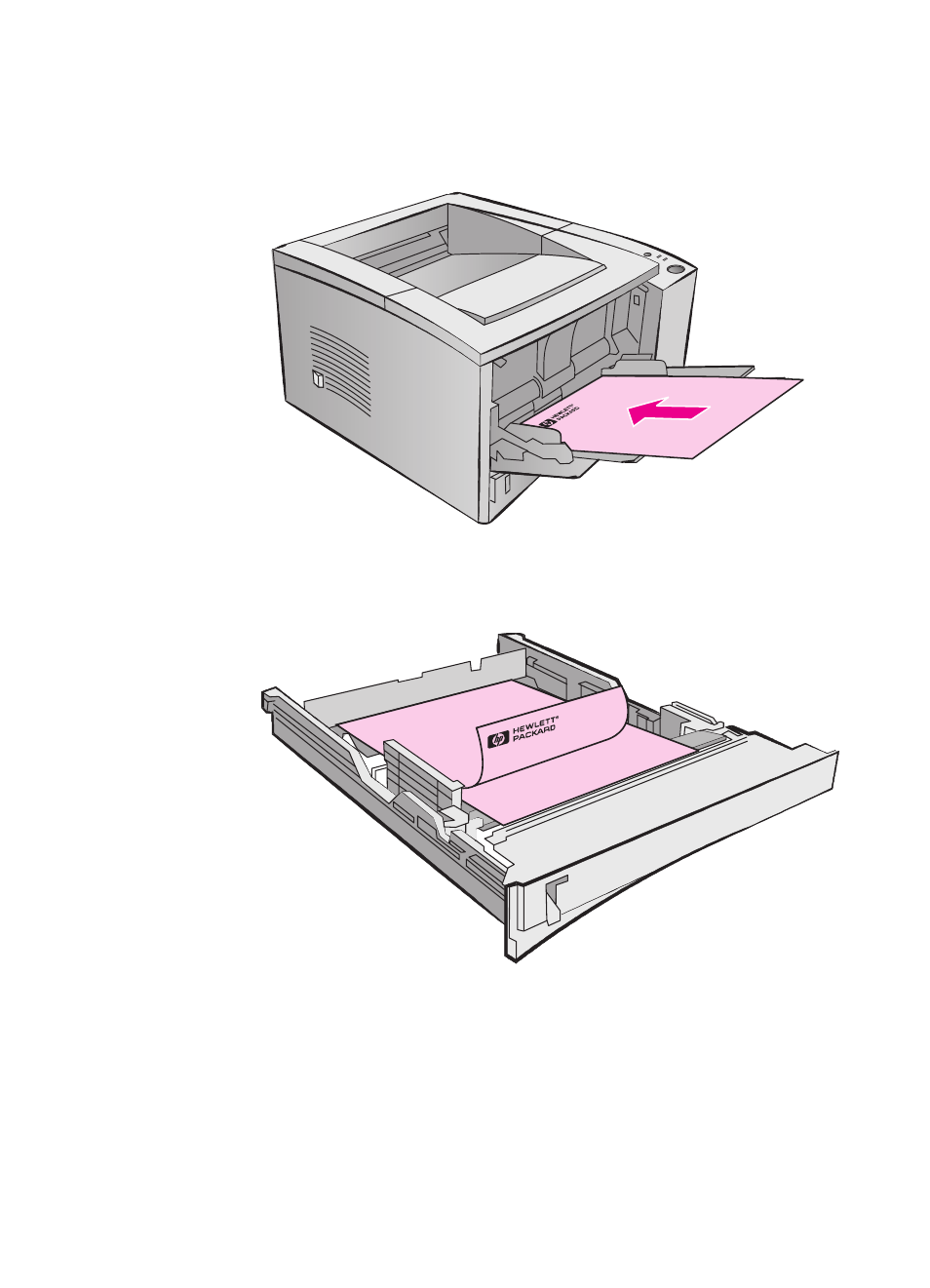 Printing on special media, Letterhead or preprinted forms orientation | HP 2100 M  EN User Manual | Page 54 / 184