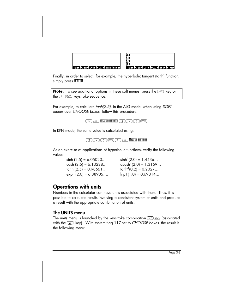 Operations with units | HP 49g+ User Manual | Page 61 / 176