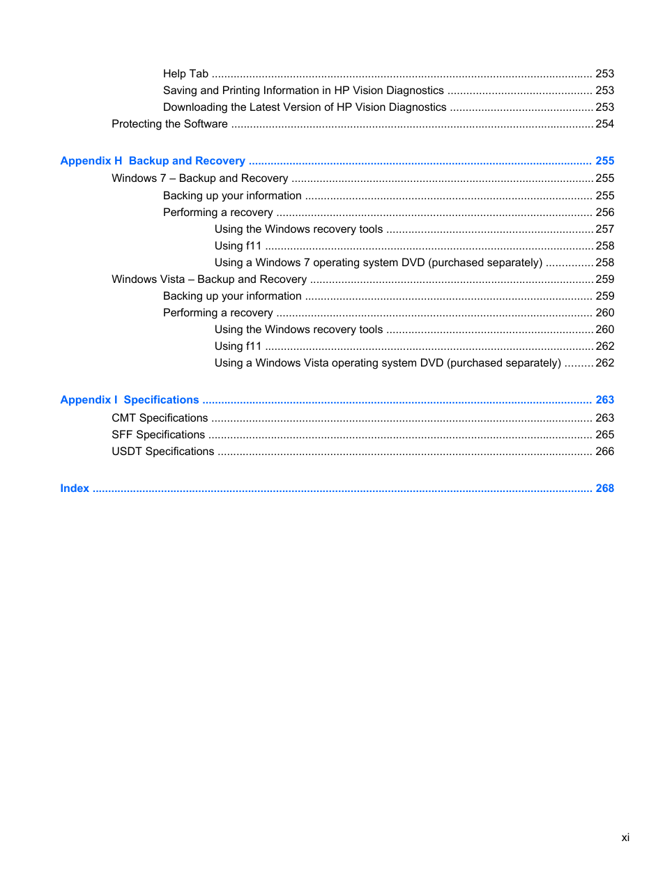 HP 8080 ELITE BUSINESS User Manual | Page 11 / 284
