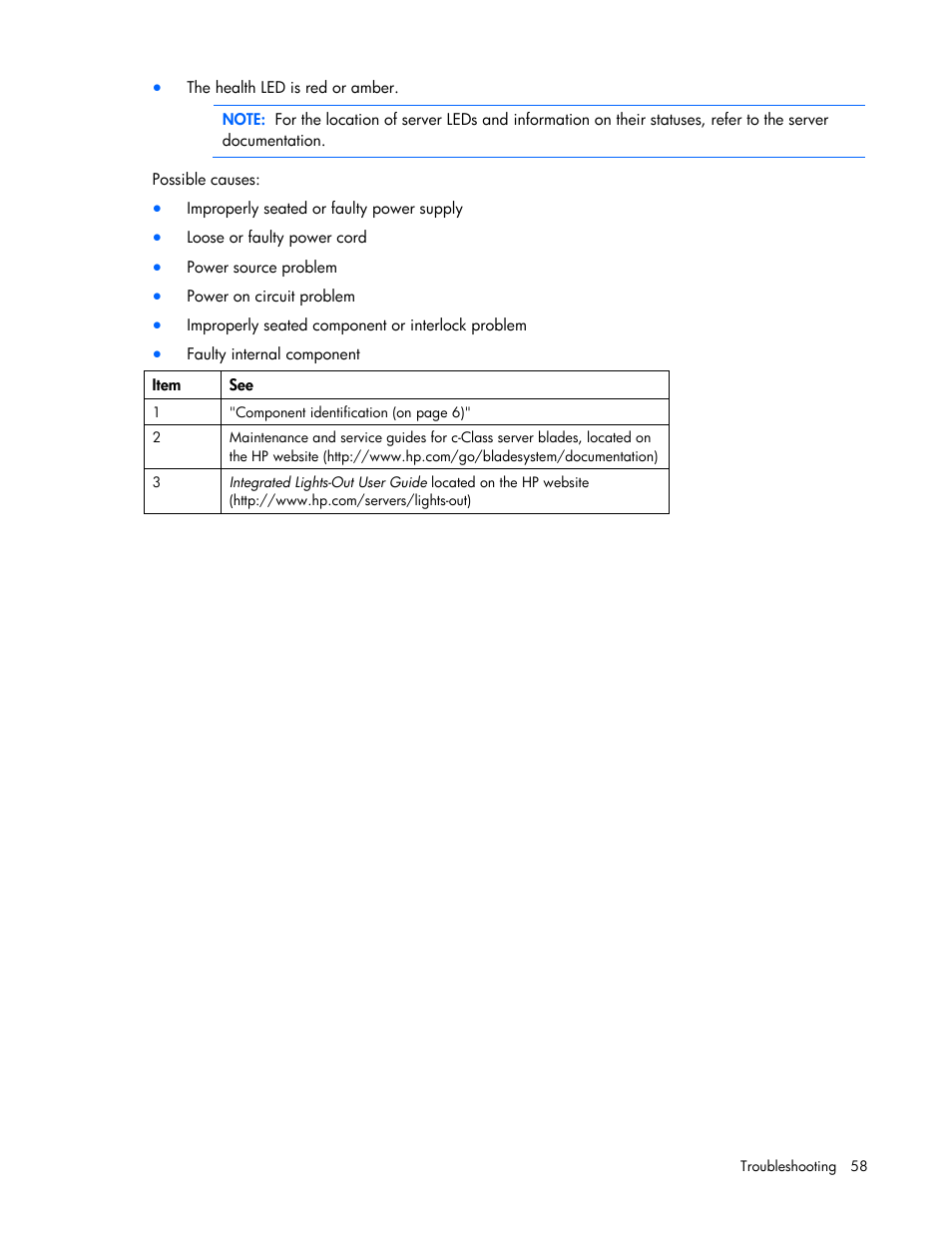 HP PROLIANT 580554-001 User Manual | Page 58 / 87