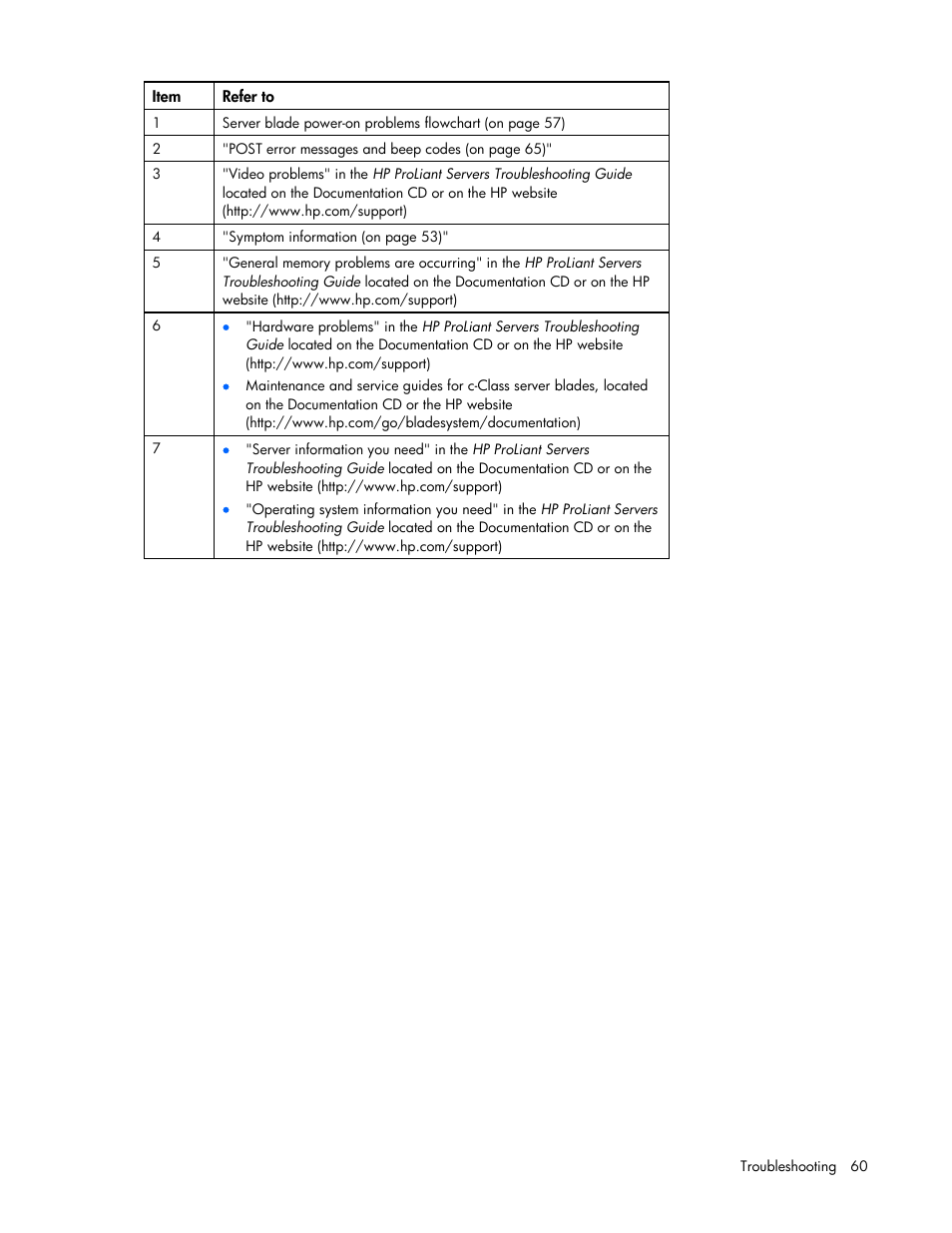 HP PROLIANT 580554-001 User Manual | Page 60 / 87
