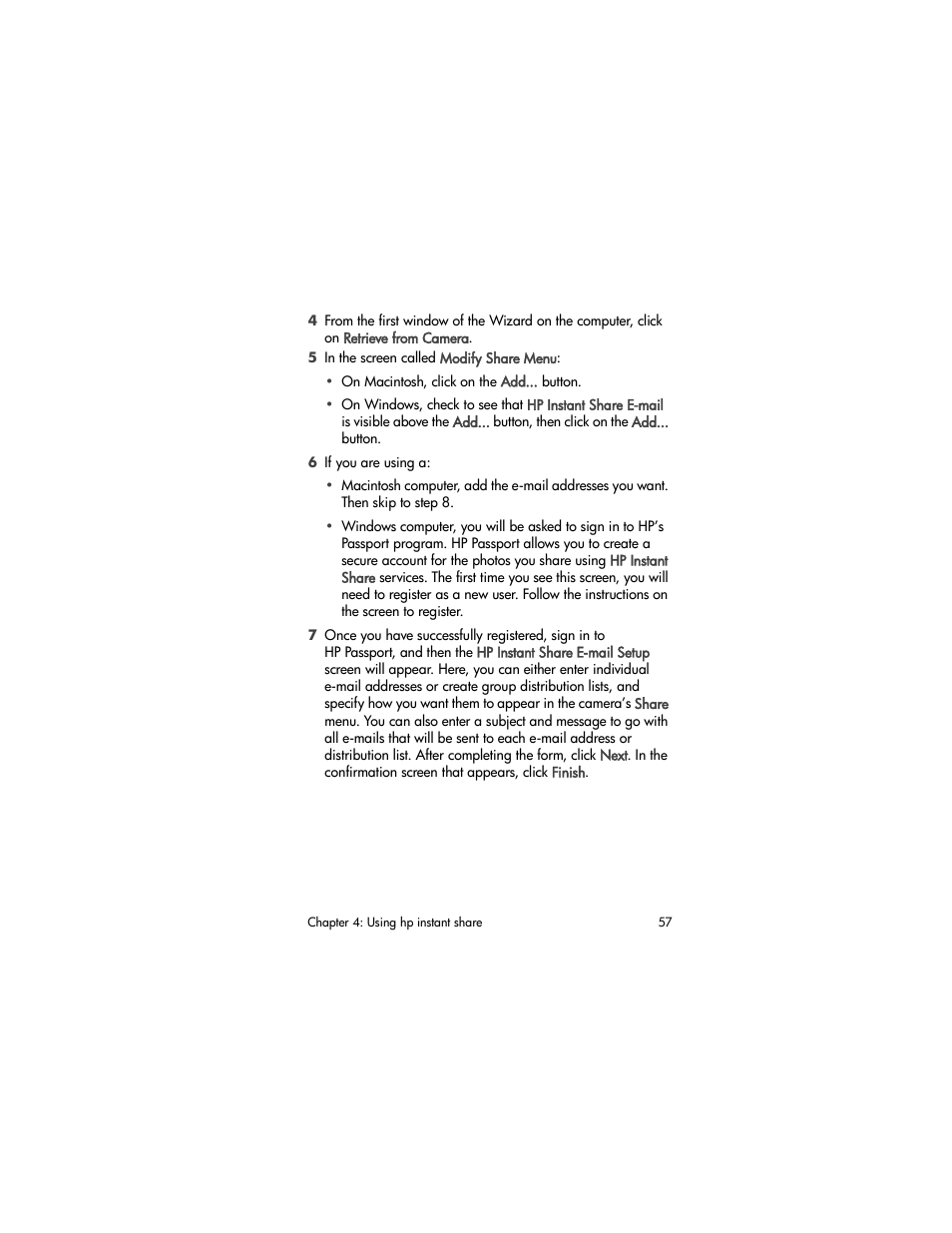 HP Photosmart 730 series User Manual | Page 57 / 116