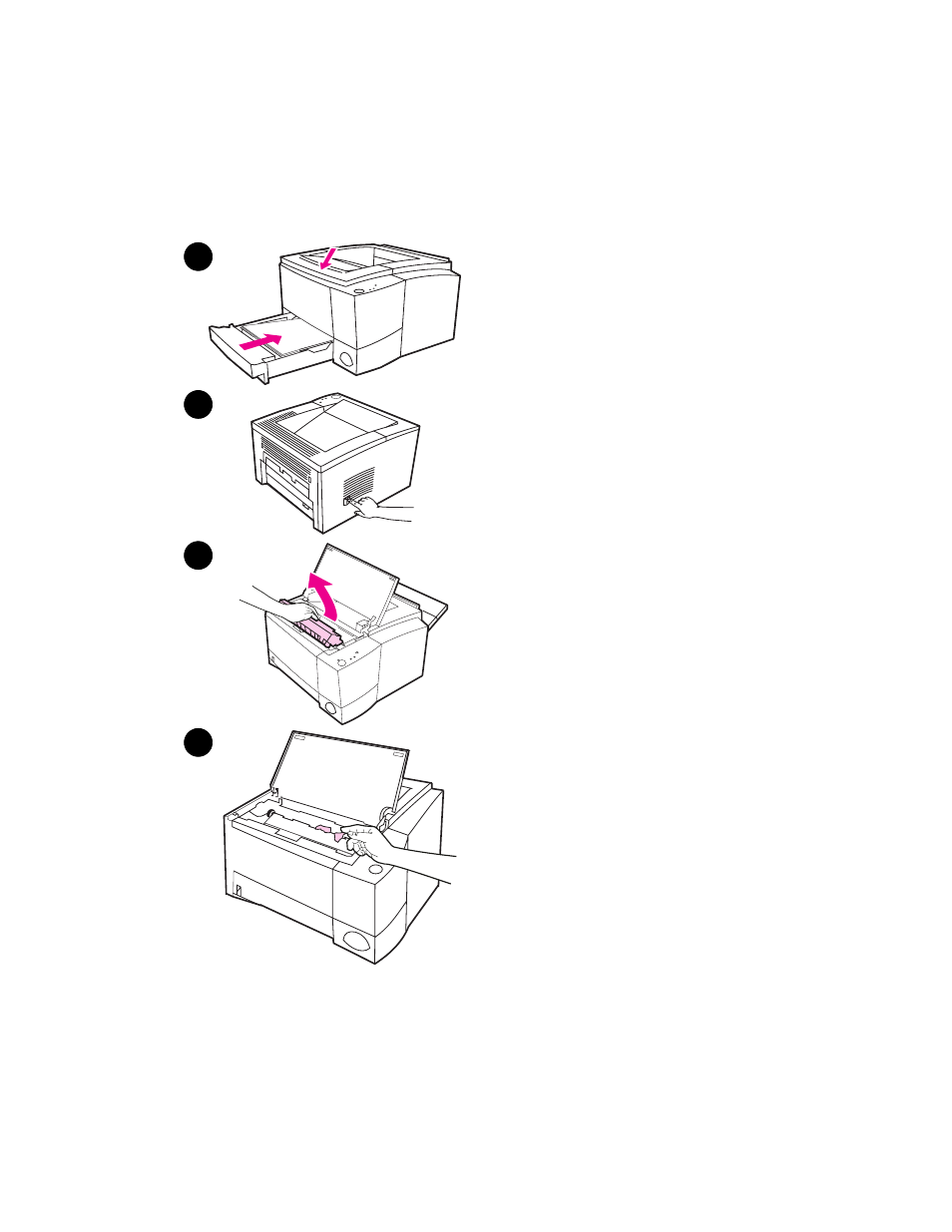 Paper out, Paper jam: removing torn pieces of paper | HP 2100 TN User Manual | Page 102 / 184