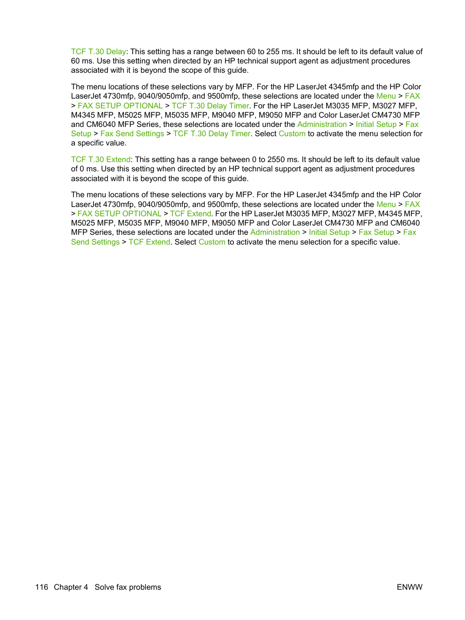 HP LASERJET 300 User Manual | Page 124 / 148