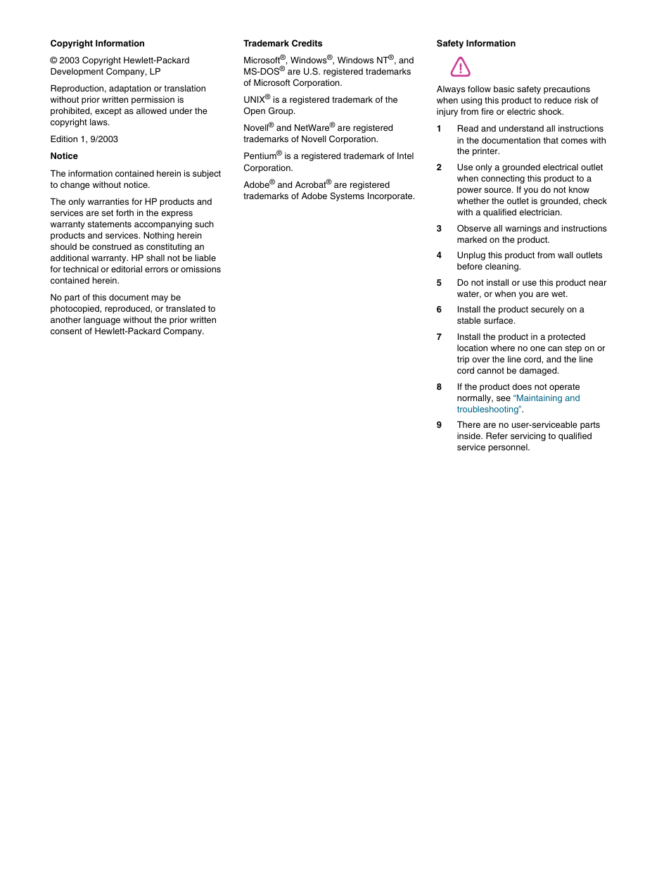 HP 1100dtn User Manual | Page 4 / 102