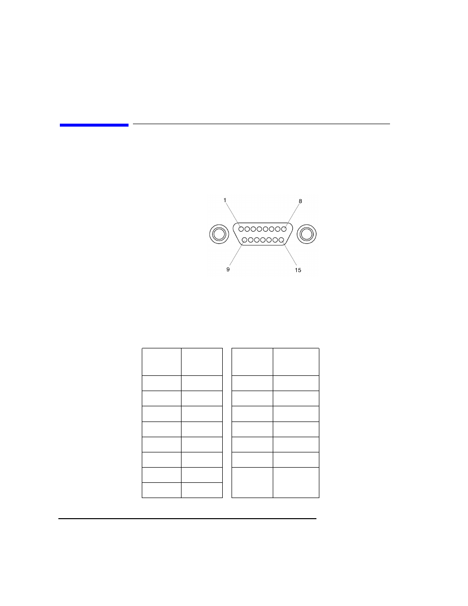 Video connection, Video connector 4-12, Video connector pins and signals 4-12 | HP 744 User Manual | Page 92 / 154