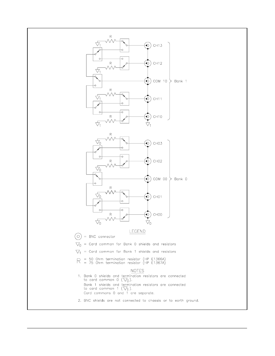 Switching diagram, 12 | HP E1367A User Manual | Page 12 / 74