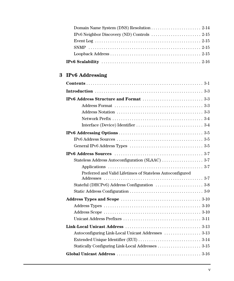3 ipv6 addressing | HP 6200YL User Manual | Page 7 / 314