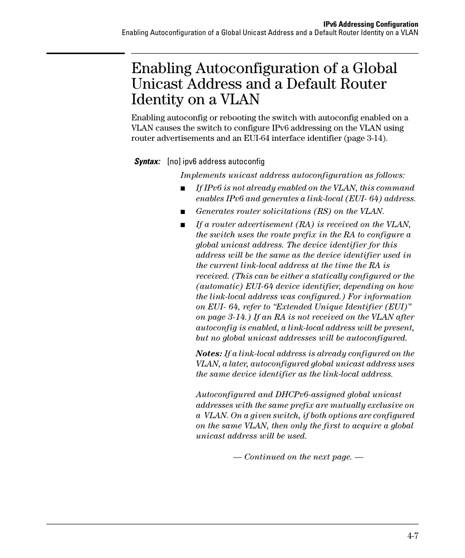 Enabling autoconfiguration of a global, Ge 4-7) | HP 6200YL User Manual | Page 77 / 314