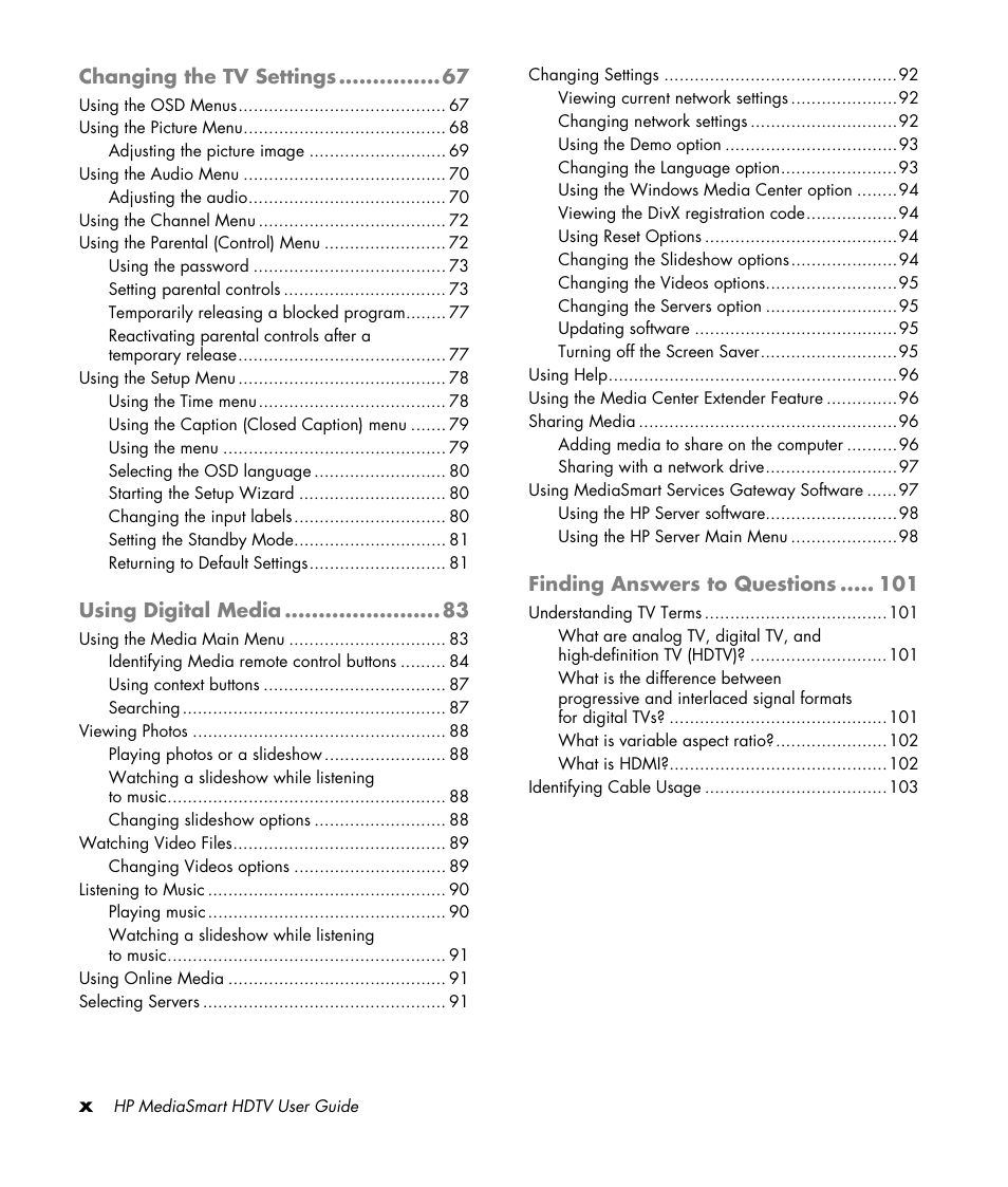 HP 1080p User Manual | Page 11 / 426