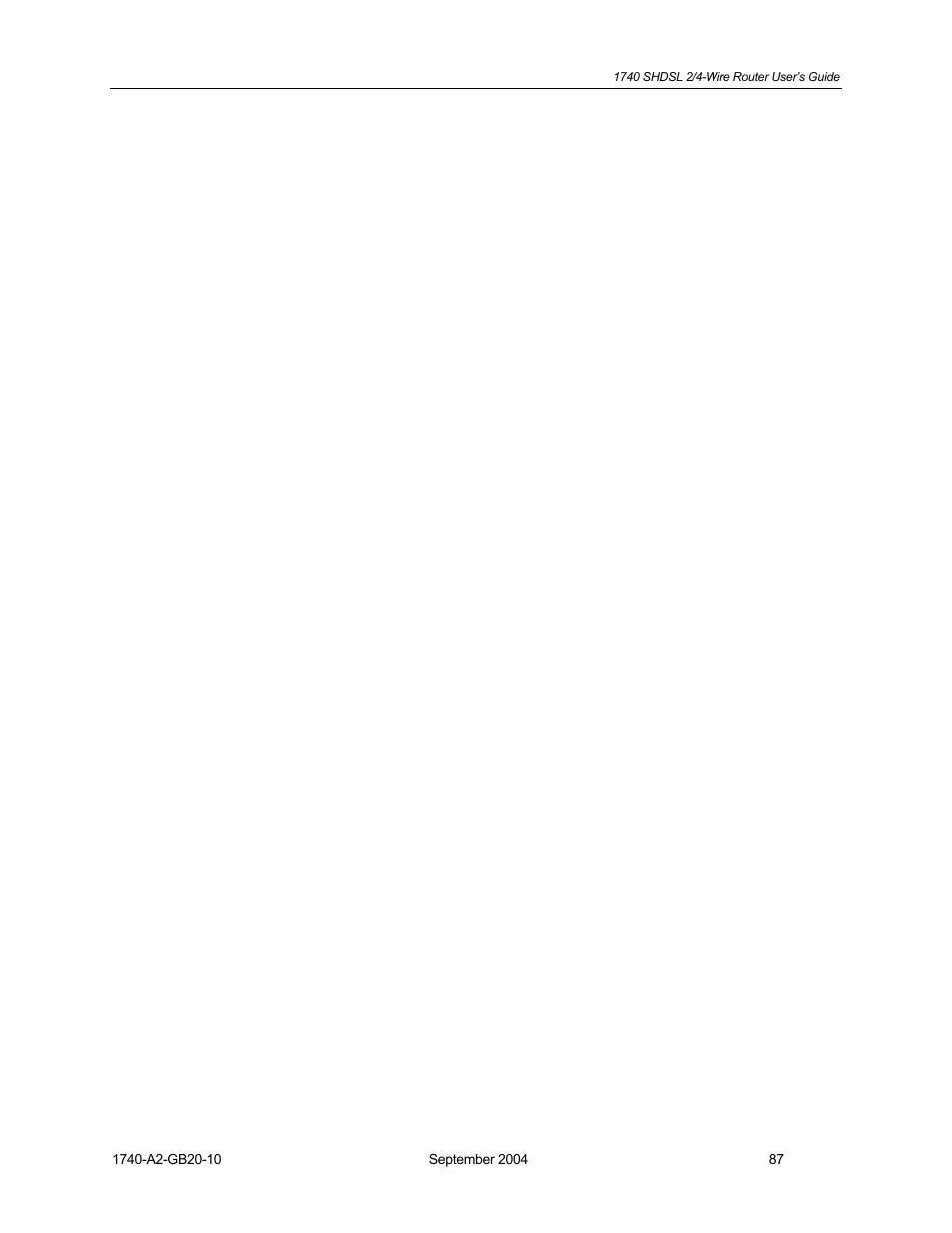 HP 1740 SHDSL User Manual | Page 87 / 87
